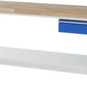 Banco da lavoro RAU con telaio abbassabile collezione 8000 1 cassetto 2000x880x700 mm 05-8001A6-207B4F.11 Resistente all'A...