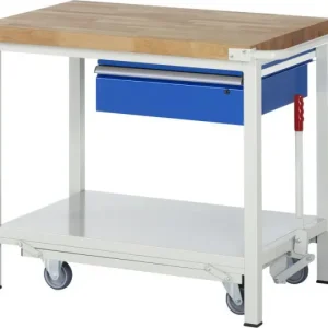 Pasta per Saldature Banco da lavoro RAU con telaio abbassabile collezione 8000 1 cassetto 1000x880x700 mm 05-8001A6-107B4F.11