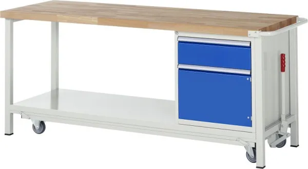 Pasta per Saldature Banco da lavoro RAU con telaio abbassabile collezione 8000 ripiano 2000x880x700 mm 05-8152A6-207B4F.11
