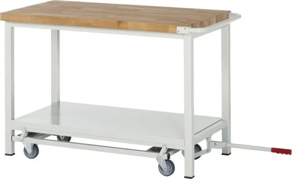 Pasta per Saldature Banco da lavoro RAU con telaio abbassabile collezione 8000 ripiano 2000x880x700 mm 05-8152A6-207B4F.11