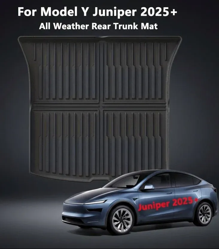 Tesla per Model Y+ Juniper 2025 MAT TRUNK AUTTURA-Copertura completa TPE Anti-slip Cargo Liner con protezione per servizio...
