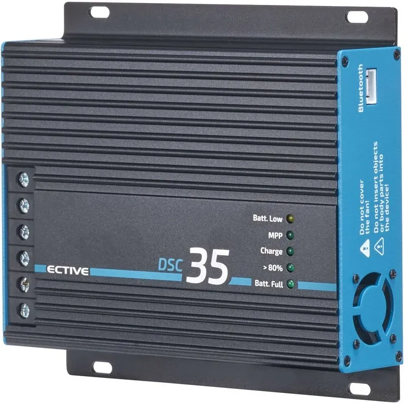 Doppio regolatore di carica solare DSC 35 MPPT per due batterie 12V 500Wp 50V 35A