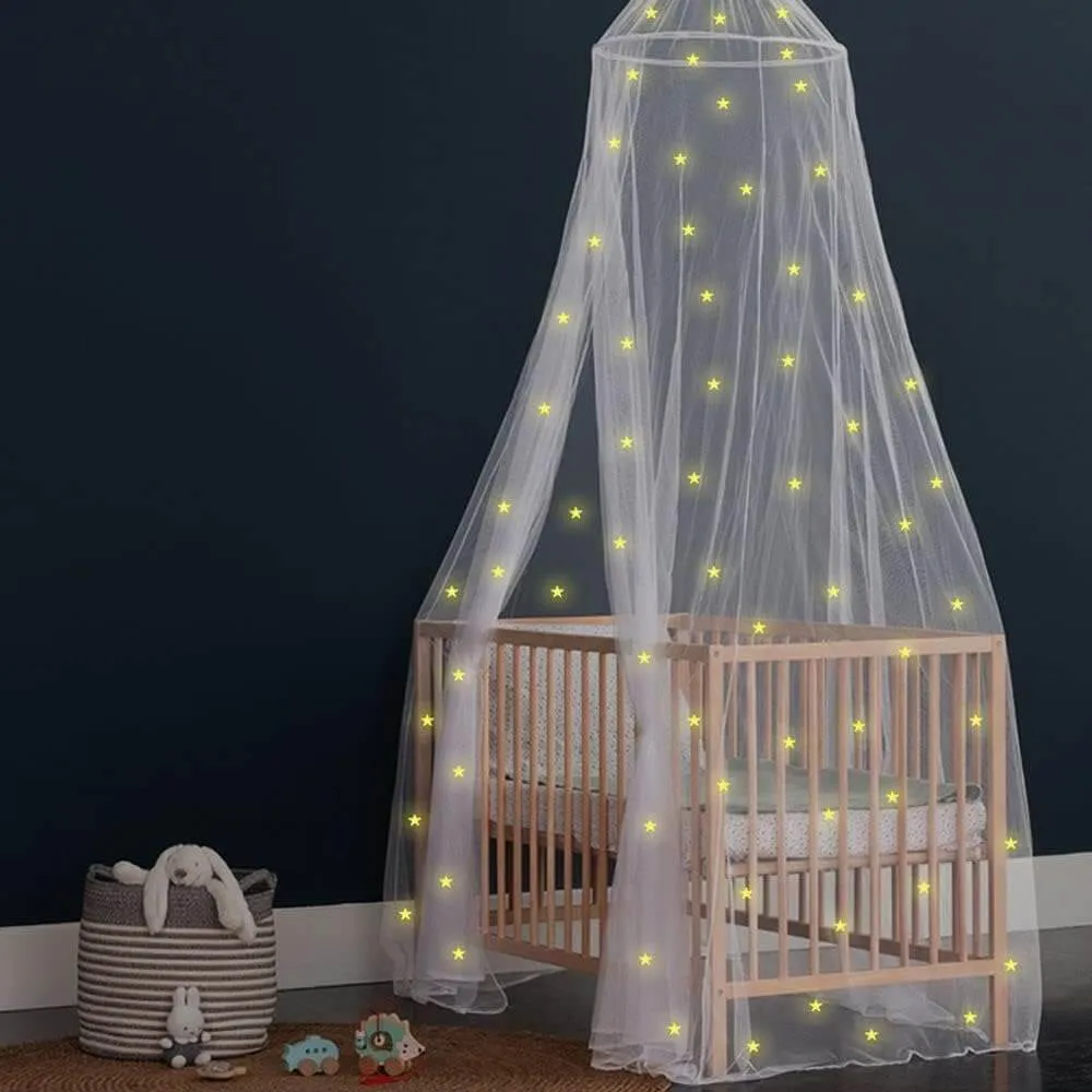 Faretto LED Baldacchino per Ragazze con Stelle Luminescenti