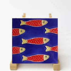 Fatto mano Shoal Tile con Batteria agli Ioni di Litio Blue