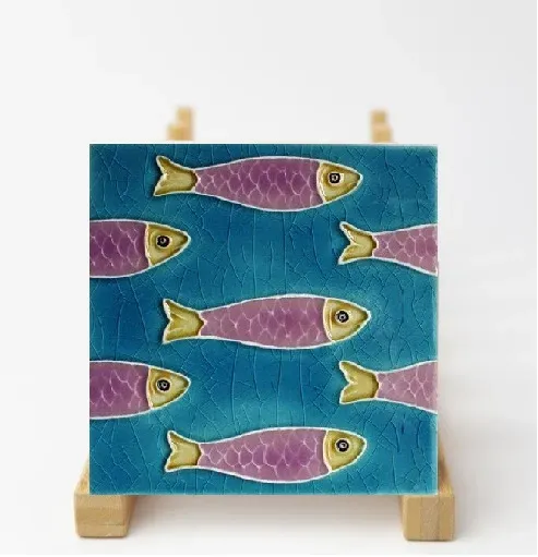 Fatto mano Shoal Tile con Batteria agli Ioni di Litio Blue