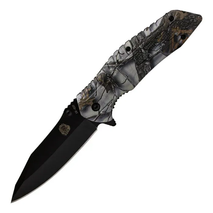 Grey Black Pieghevole Pocket Knife con 1000 Lumen