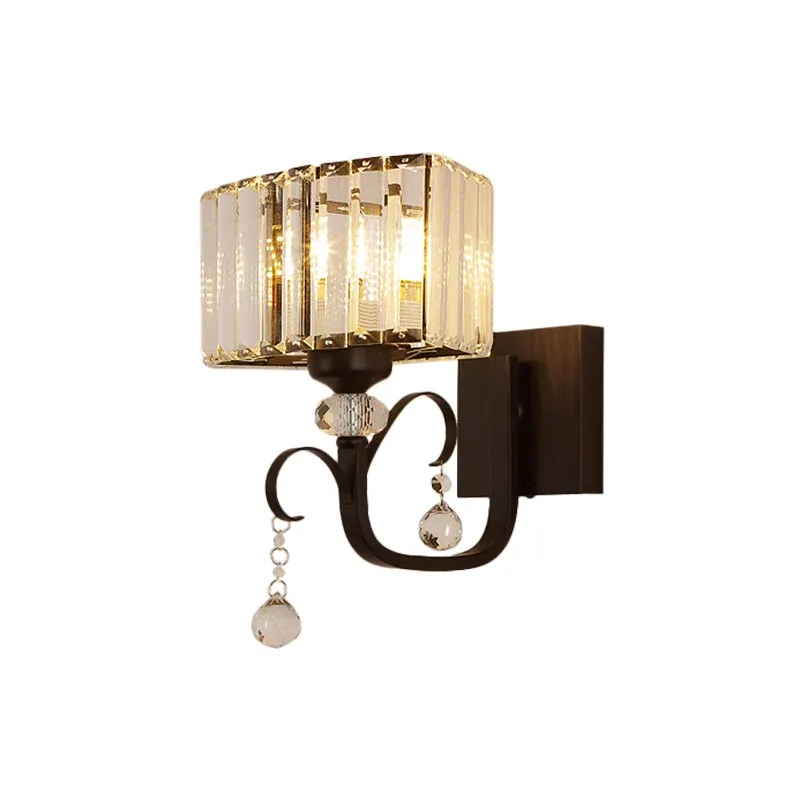 Lampada da parete metallo 1/2 lampadine Lampada da parete contemporanea per corridoio con braccio scorrevole nero | Imperm...