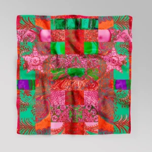 Patchwork Pink Scarf con 1000 Lumen