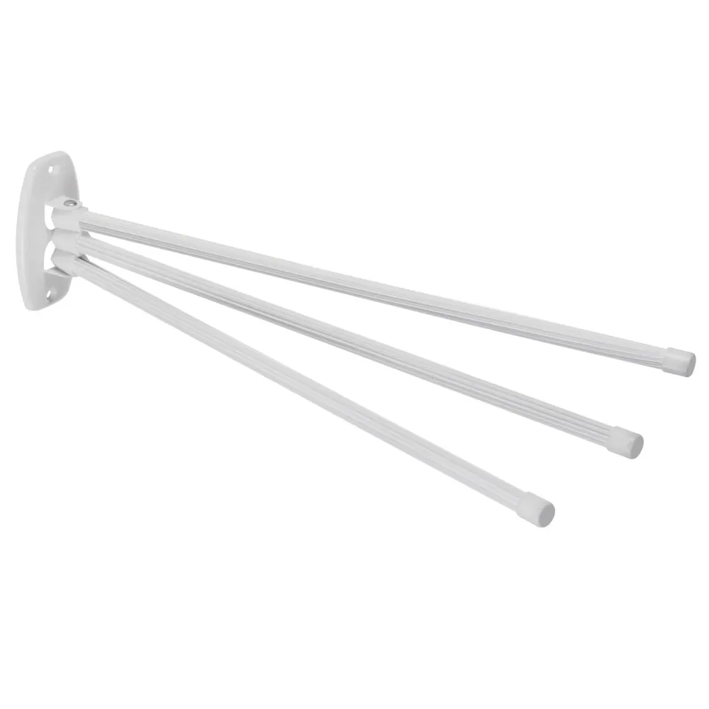 Professionale IPX8 Portasciugamani universale 3 braccia bianco