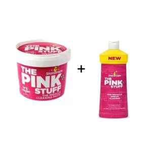 Ricaricabile ad Alta Luminosità Pink Stuff Wonderpasta + Bottiglia di abrasivo
