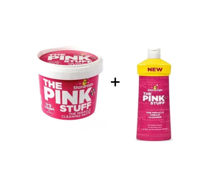Ricaricabile ad Alta Luminosità Pink Stuff Wonderpasta + Bottiglia di abrasivo