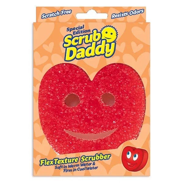 Scrub Daddy Edizione Limitata - Cuore con 5 Modalità di Illuminazione