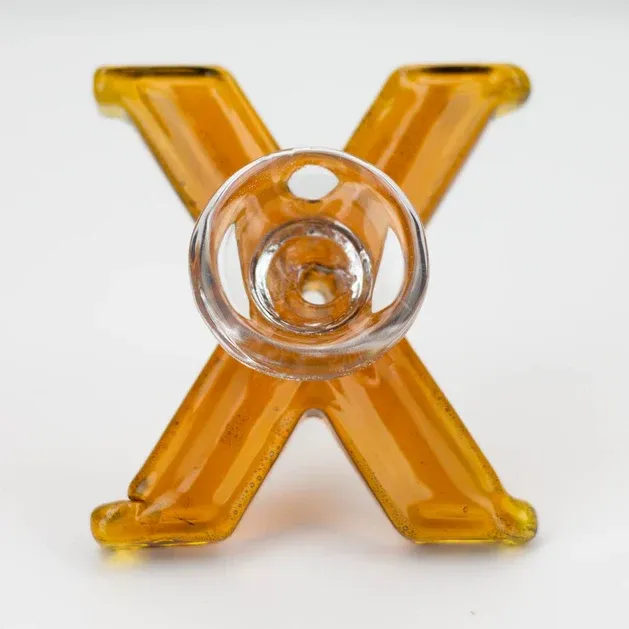 X Shape Temperato Bowl con Custodia Protettiva