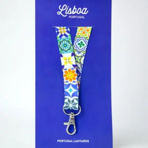Tiles Pattern Lanyard con Custodia Protettiva