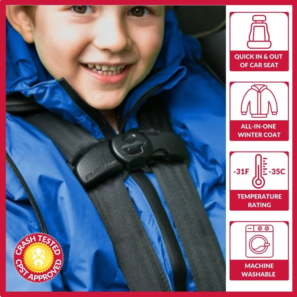 Onekid Car Seat Coat | Road Coat Arctic - Royal Blue 2