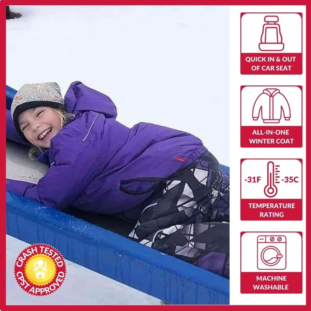 Onekid Car Seat Coat | Road Coat Arctic - Viola regale 2