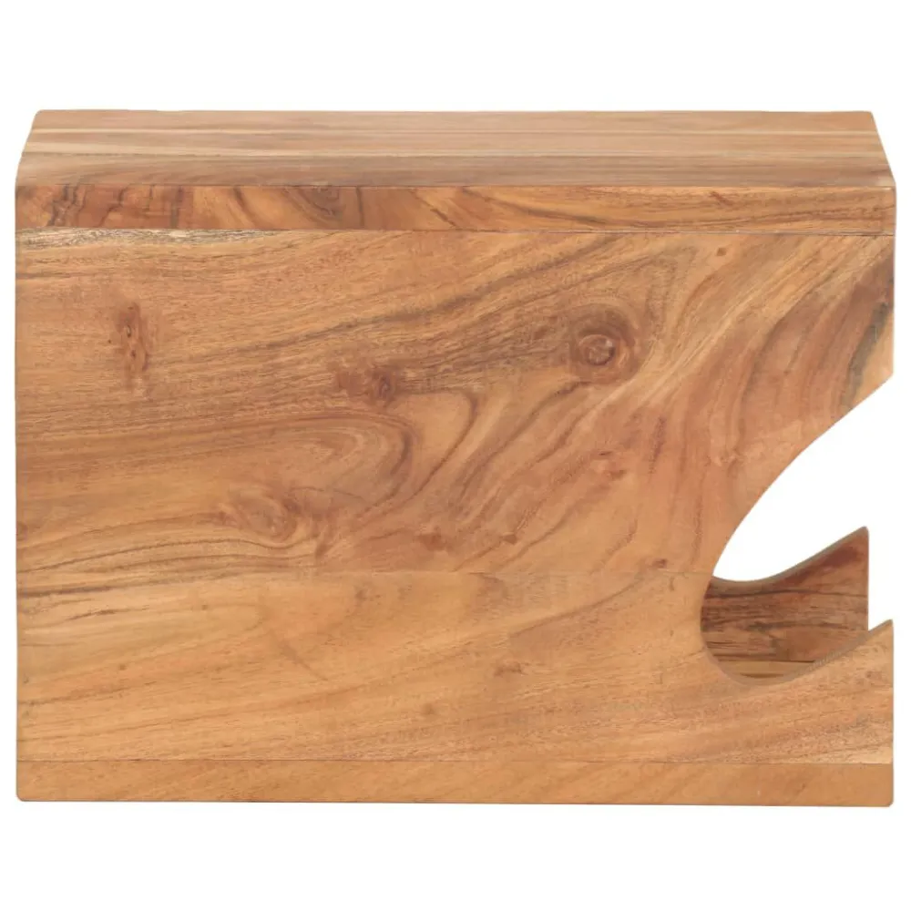 Supporto Bicicletta da Parete 35x25x25 cm Legno di Acacia