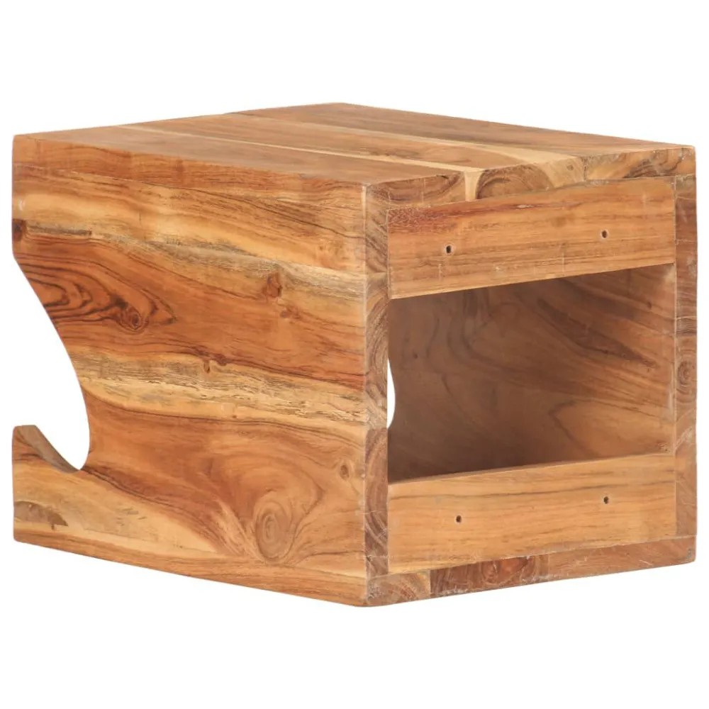 Supporto Bicicletta da Parete 35x25x25 cm Legno di Acacia