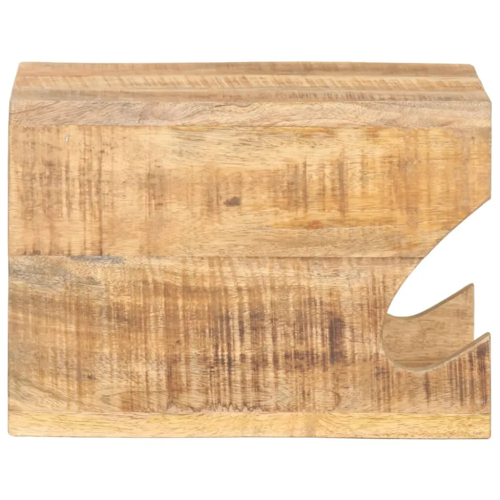 Supporto Bicicletta da Parete 35x25x25 cm Legno Mango Grezzo