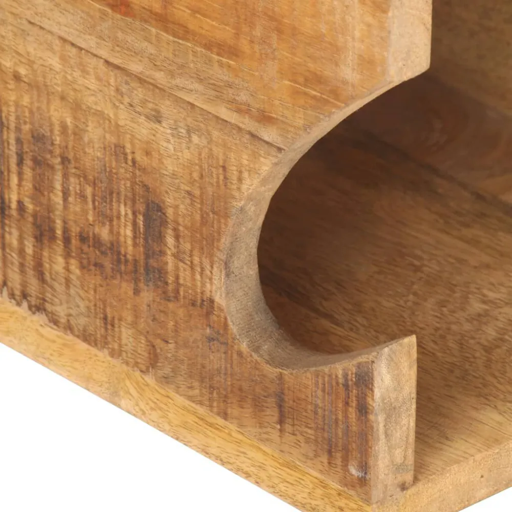 Supporto Bicicletta da Parete 35x25x25 cm Legno Mango Grezzo