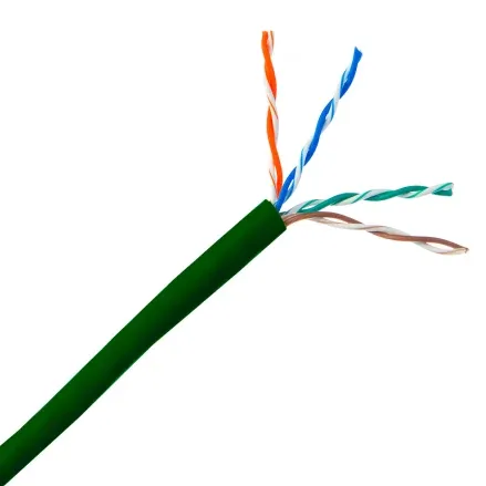 23 AWG Category 6 Plenum U/UTP Box 1500FT Green Cable 11074895