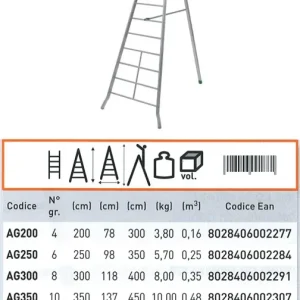 Carrello elevatore manuale Agri 13 gradini - Art. AG450