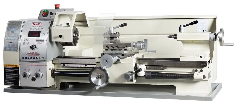 Tornio universale ELMAG SUPERTURN 700/140 Vario 88112 con pneumatici pieni