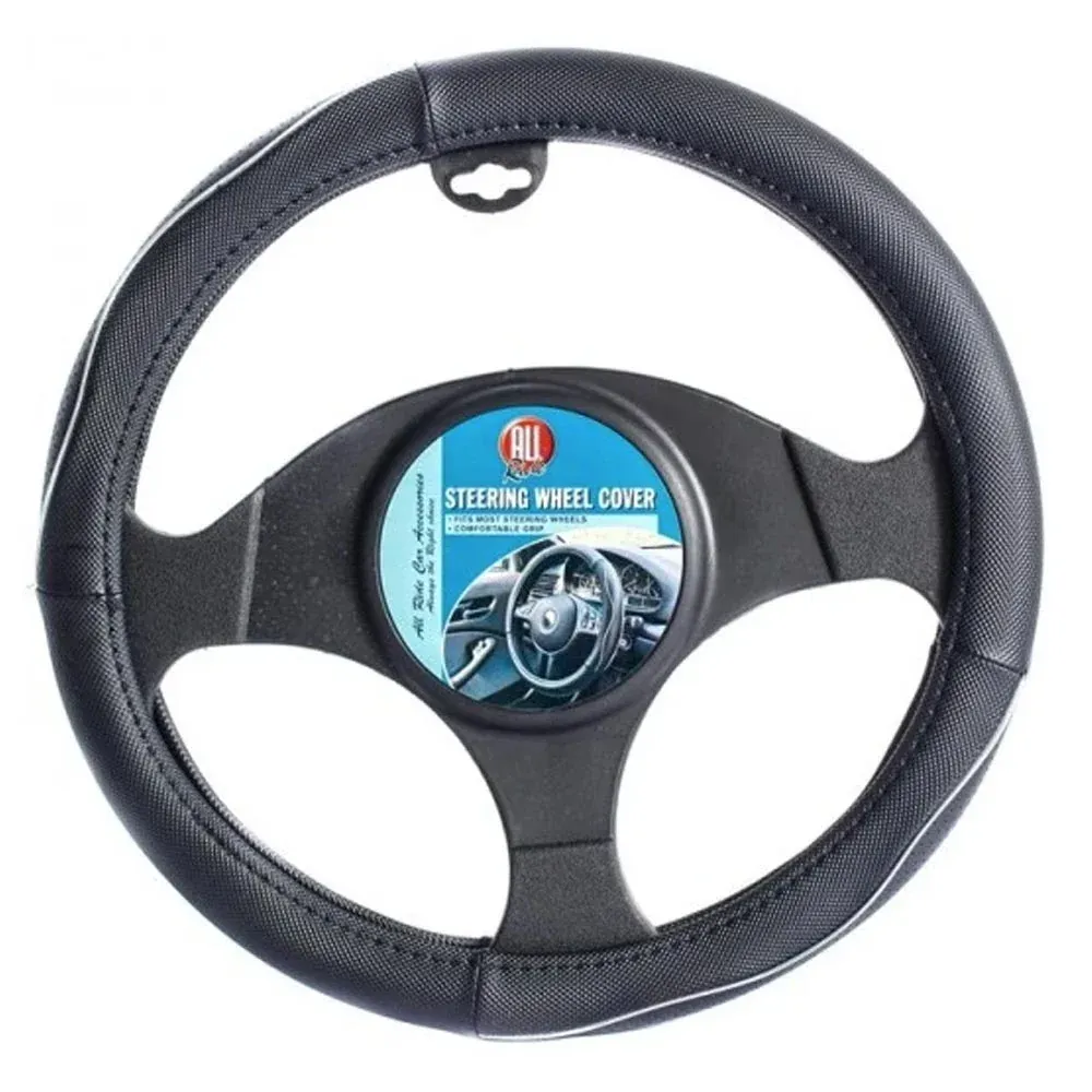Coprivolante Universale Auto Ecopelle Copertura Sterzo Macchina Camper 38cm