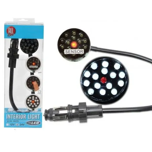 Luce interna per auto 12V led con sensore di accensione