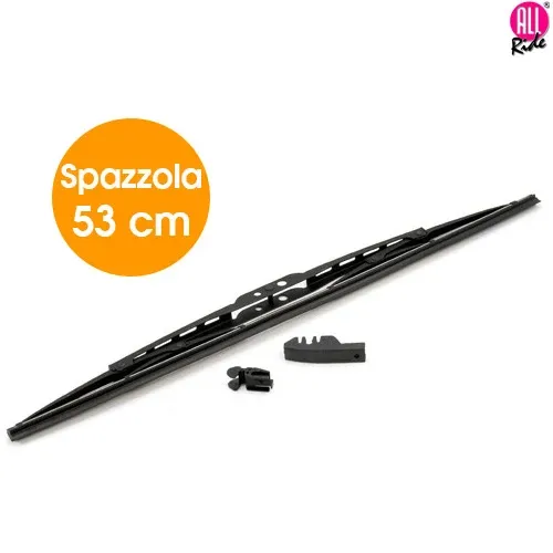 Spazzola Tergicristallo Standard Singola per Auto Metallo e Gomma 53 cm