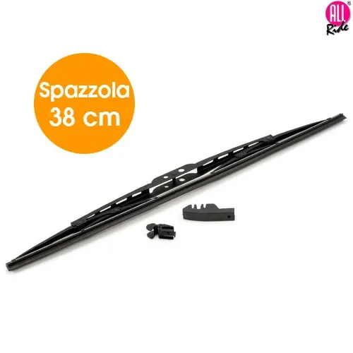 Spazzola Tergicristallo Standard Singola per Auto Metallo e Gomma 38 cm