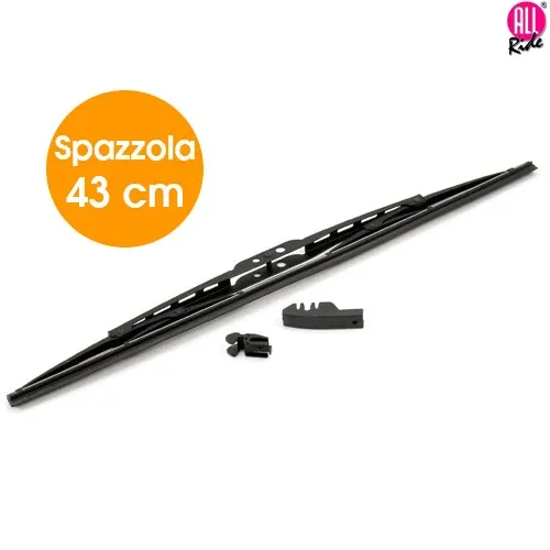 Spazzola Tergicristallo Standard Singola per Auto Metallo e Gomma 51 cm