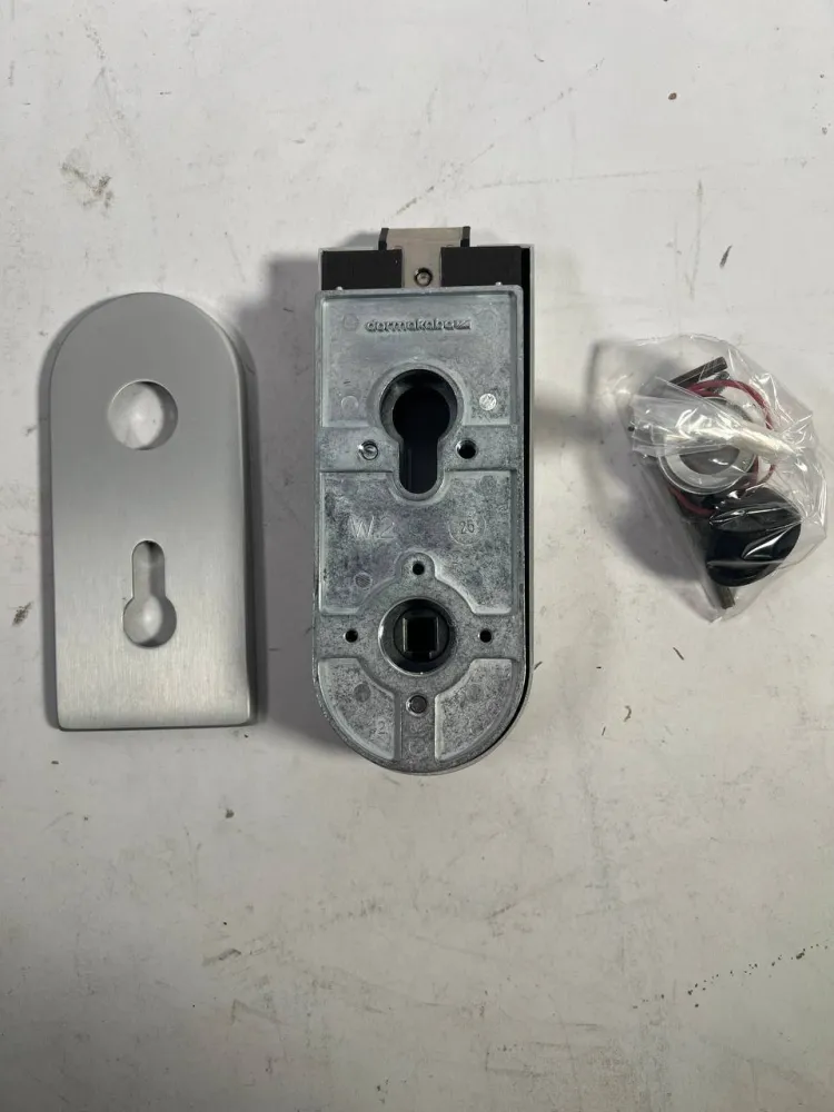 Serratura per porte vetro DORMA-GLAS STUDIO Rondo metallo chiaro anodizzato argento ( 3000254471 )