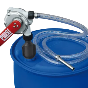 Handkurbelpumpe für Harnstoff (AUS 32, AdBlue) aus Edelstahl, mit Ansaugrohr u.2,5m Abfüllschlauch (ZUWA P332A90)