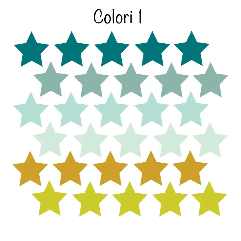 Premium Pegatinas de estrellas de colores