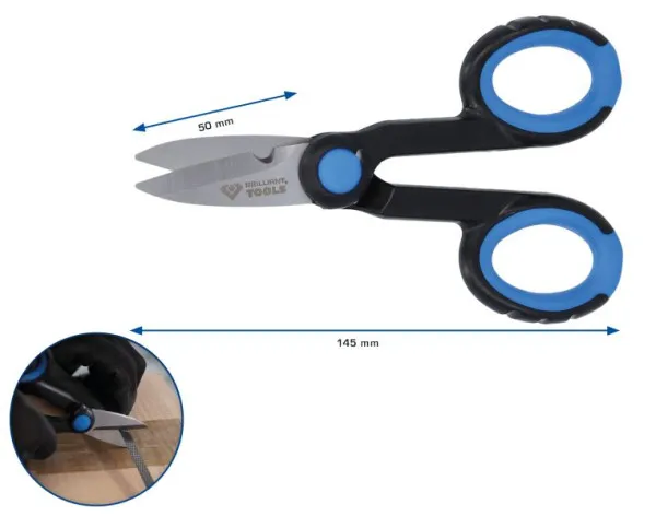 Avvitatore ad Impulso Brilliant Tools Forbici Universali con Taglio Cavi BT100901