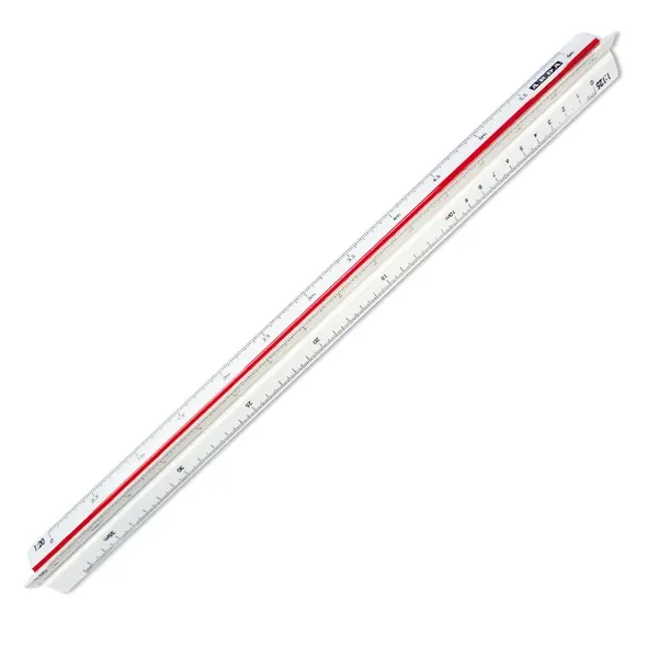 ARDA - 110 - Scalimetro Isoteck - 30cm - per arredamento - scale 1:20-25-50-75-100-125 - Arda - 35293 - Conf. da 1 Pz.
