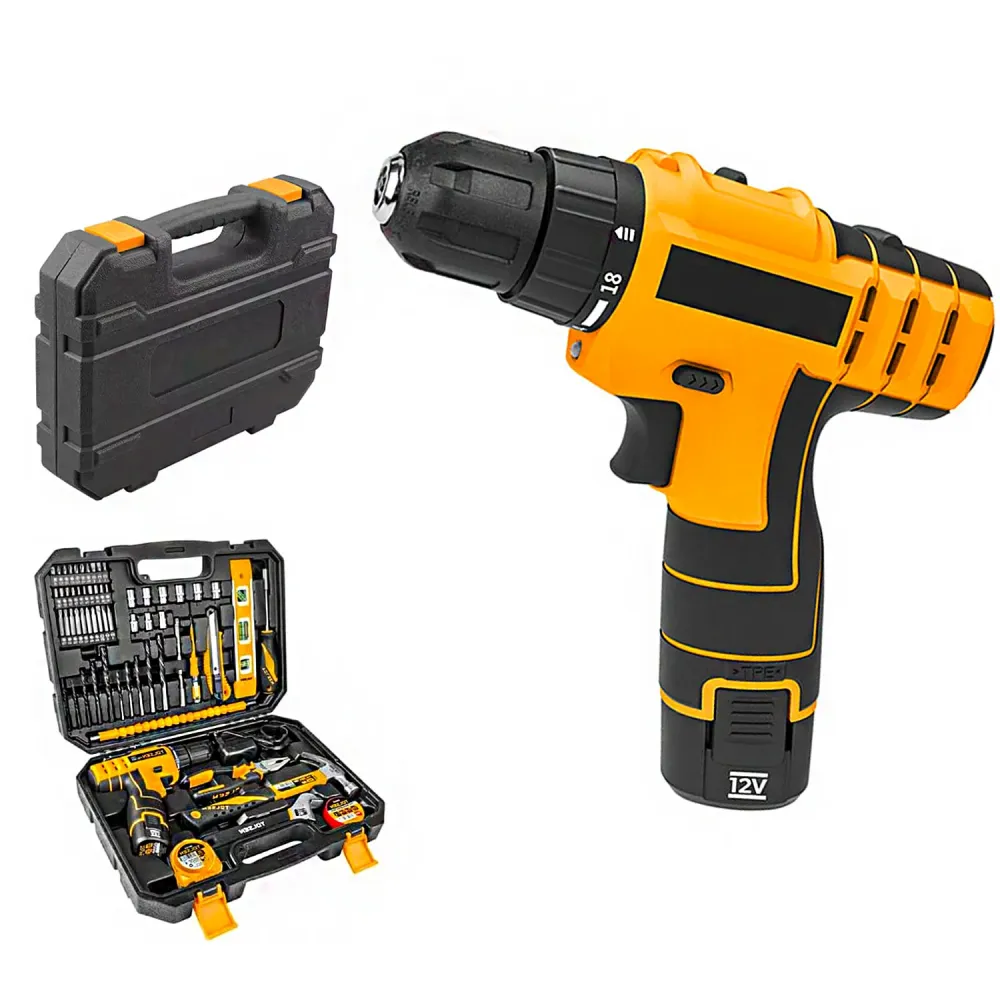 Avvitatore Batteria 12v Con 65 Utensili E Valigetta