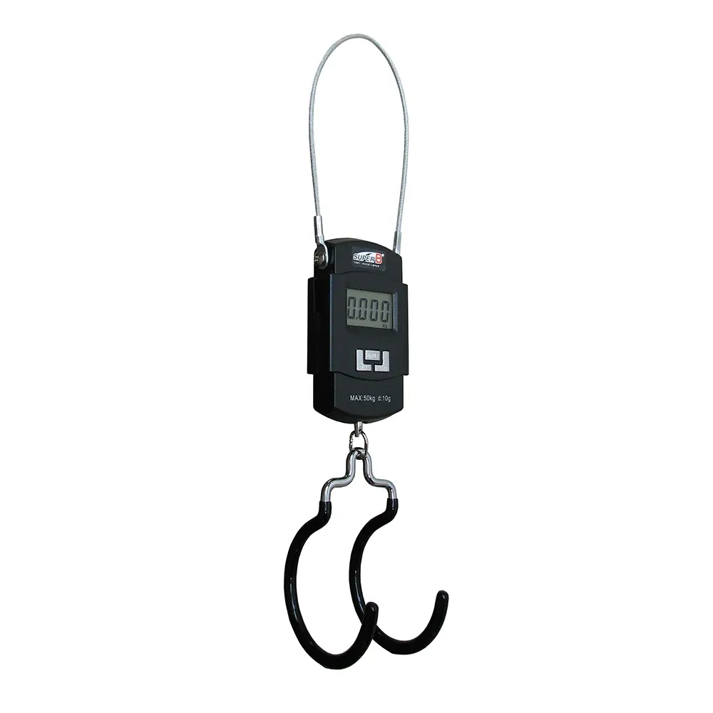 Bilancia Bici Professionale Digitale con Ganci da 20g 50kg Nero
