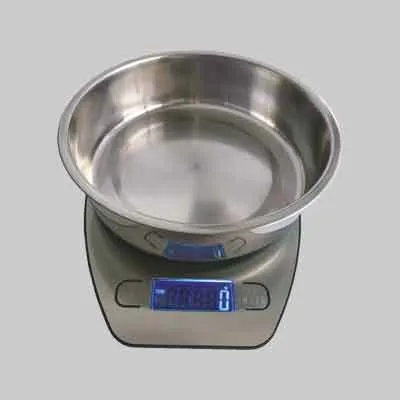 BILANCIA DIGITALE ACCIAIO INOX 'IDEAL STAR' Capacità 5 Kg. Prezzo per Pezzo.