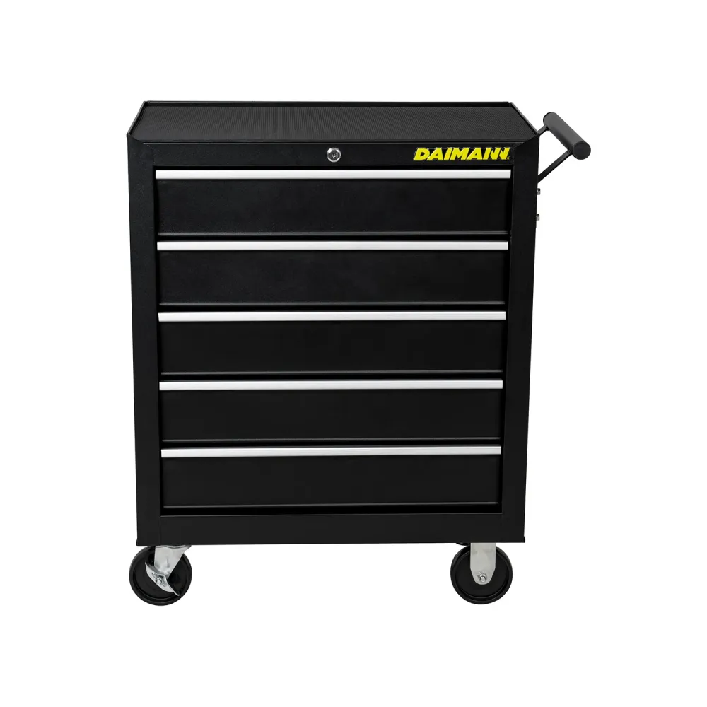 Carrello Da Officina Con 5 Cassetti E Ruote