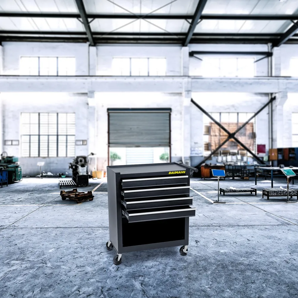 Carrello Da Officina Con 4 Cassetti E Ruote