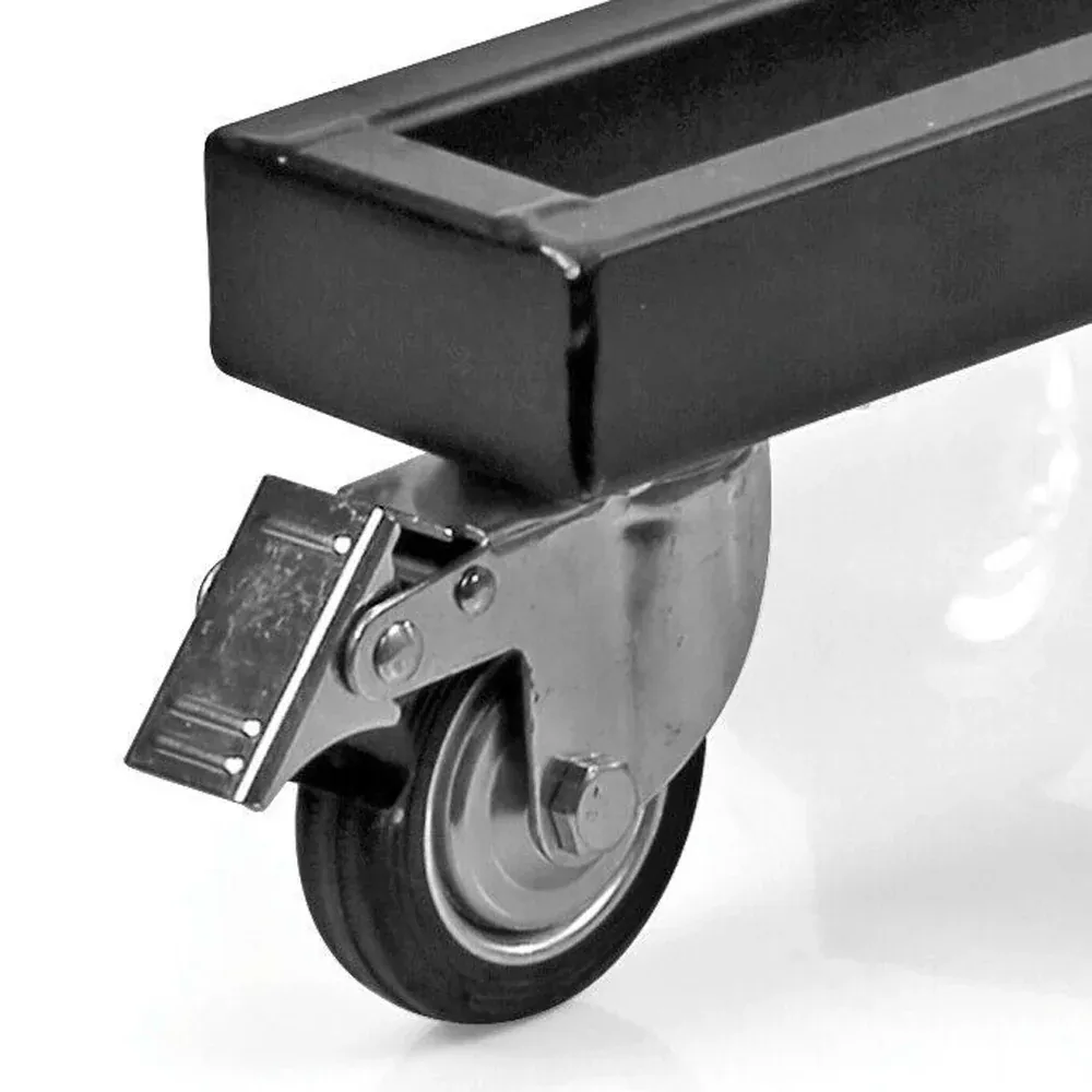 Carrello Porta 4 Pneumatici Con Supporto Ad Asta 100kg