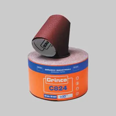 CARTA ABRASIVA 'C824' mm 115x50mt - grana 220. Prezzo per Pezzo.