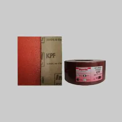 CARTA ABRASIVA 'KPF' Grana 60 - rotolo mm 115x50 mt. Prezzo per Metro lineare.