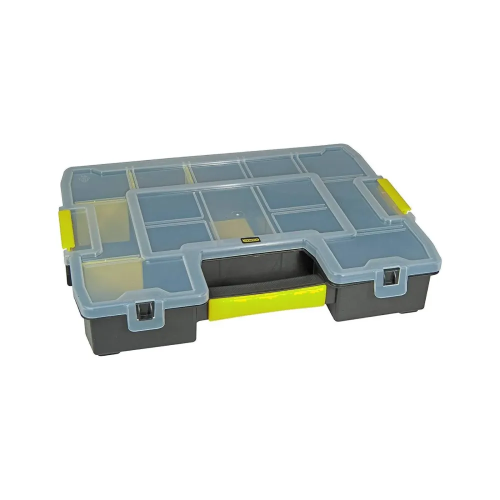 Cassetta organizer porta minuteria "Master Junior" con coperchio trasparente e divisori removibili