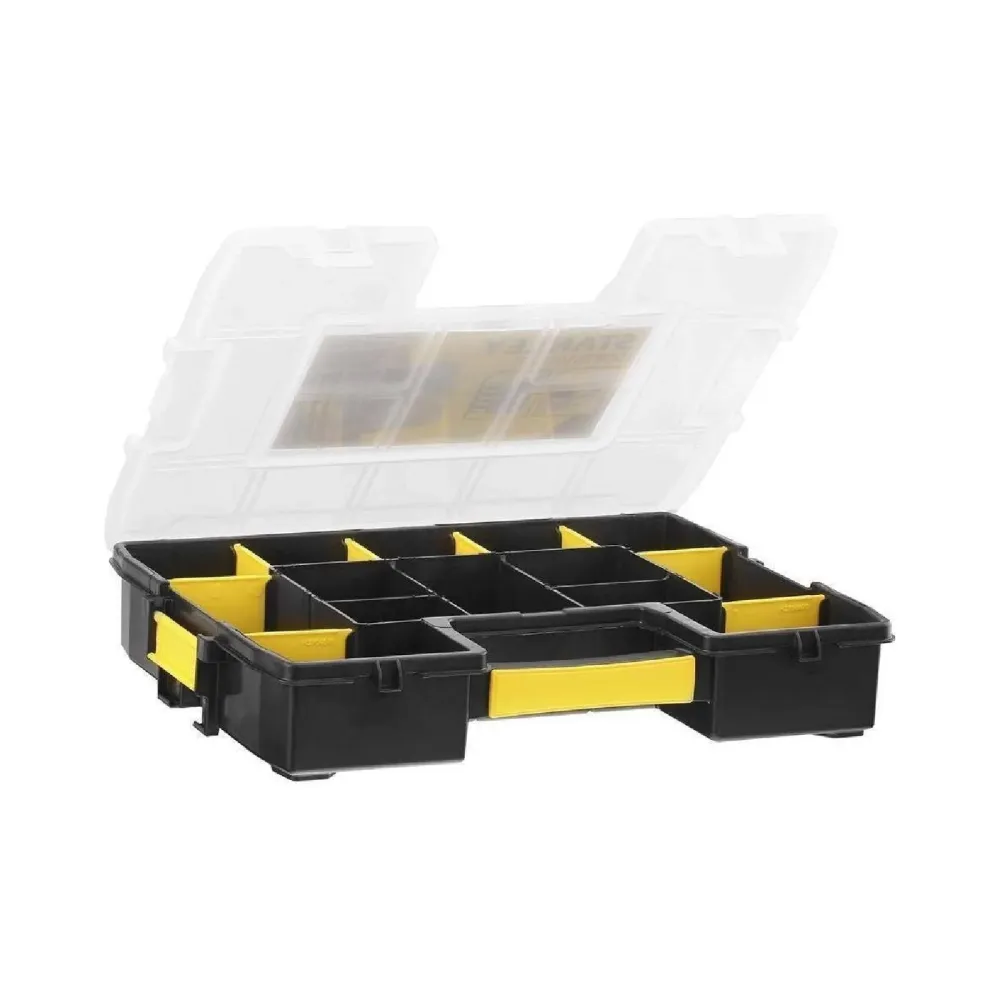 Cassetta organizer porta minuteria "Master Junior" con coperchio trasparente e divisori removibili