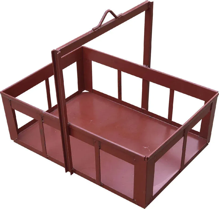 CESTA PORTAMATTONI 50x50xH25x H. tot.62 manico fisso