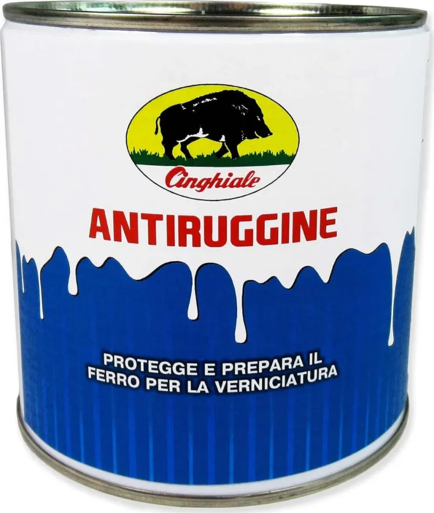 CINGHIALE - ANTIRUGGINE SOLVENTE GRIGIA 0,75LT