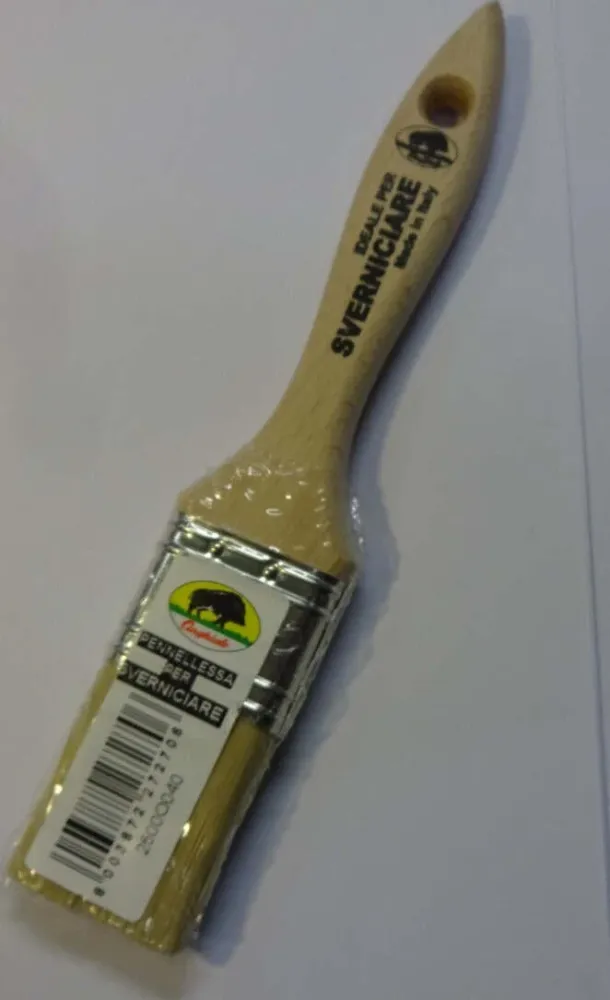 CINGHIALE - PENNELLESSA PER SVERNICIARE MANICO LEGNO MIS.40